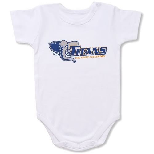 Cal State Fullerton Titans Baby Bodysuit Creeper #01